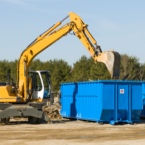 what happens if the residential dumpster is damaged or stolen during rental in Twin Oaks